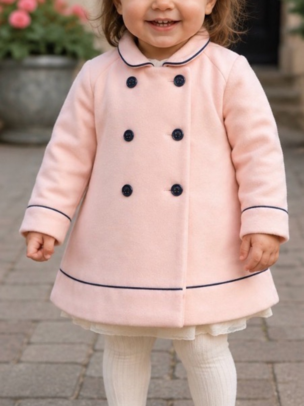 Little Me Girls Blush Pink Dress Coat – Size 18 Months